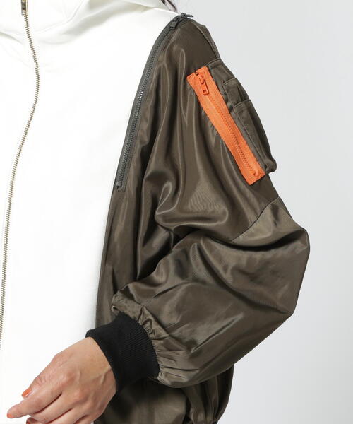 Risley（リズレー）の「Risley(リズレー) 別注MA-1コンビパーカー