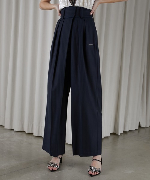 PRANK PROJECT(プランクプロジェクト)の「ウーステッドタックパンツ / Worsted Tack Pants(その他パンツ・レディース・グレイッシュベージュ/グレー/ネイビー・36/38)」の3枚目の写真