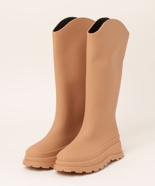 shoes365(シューズスリーシックスファイヴ)の「【shoes365】ロングレインブーツ(レインシューズ・レディース・ブラウン/グリーン/ブラック・25.0cm/23.0cm/23.5cm/24.0cm/24.5cm)」の9枚目の写真
