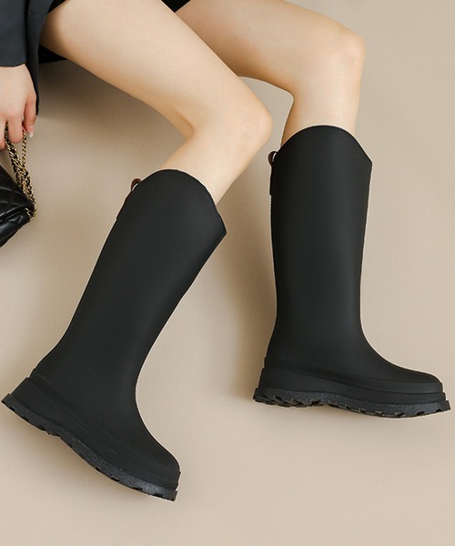shoes365(シューズスリーシックスファイヴ)の「【shoes365】ロングレインブーツ(レインシューズ・レディース・ブラウン/グリーン/ブラック・25.0cm/23.0cm/23.5cm/24.0cm/24.5cm)」の16枚目の写真