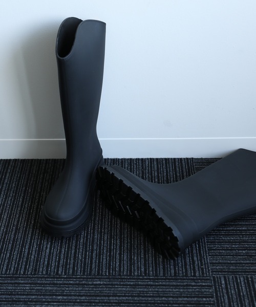 shoes365(シューズスリーシックスファイヴ)の「【shoes365】ロングレインブーツ(レインシューズ・レディース・ブラウン/グリーン/ブラック・25.0cm/23.0cm/23.5cm/24.0cm/24.5cm)」の14枚目の写真