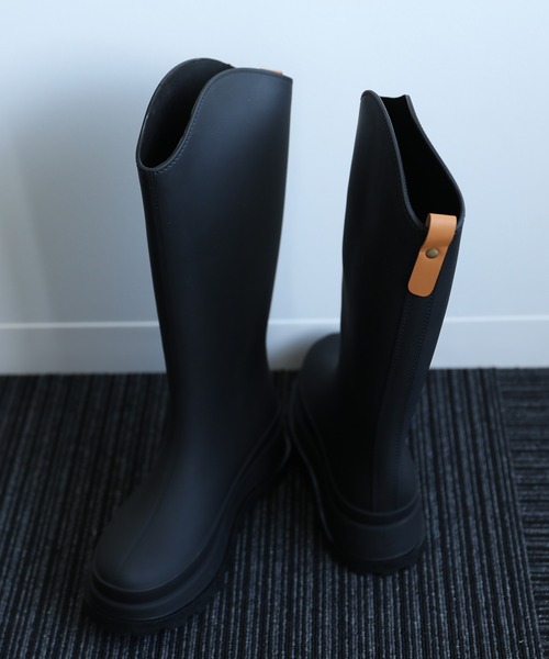 shoes365(シューズスリーシックスファイヴ)の「【shoes365】ロングレインブーツ(レインシューズ・レディース・ブラウン/グリーン/ブラック・25.0cm/23.0cm/23.5cm/24.0cm/24.5cm)」の19枚目の写真