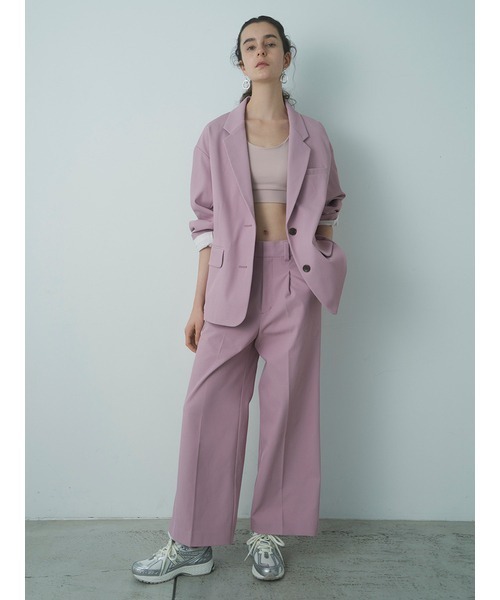 emmi（エミ）の「【emmi atelier】アジャストウエストセミワイドスラックス（スラックス・レディース・ピンク/ブラック/グレー・0/1）」の6枚目の写真