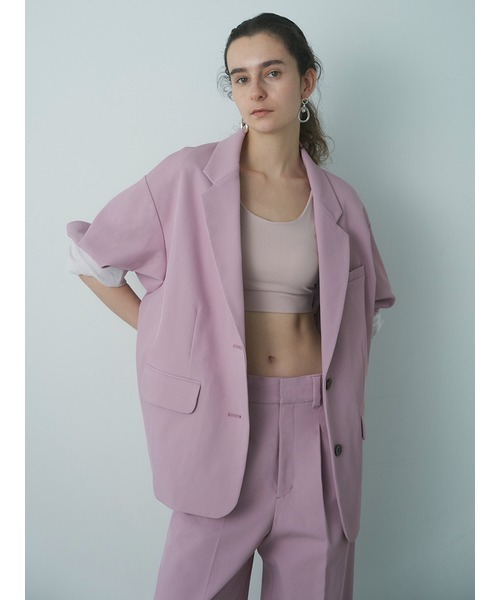 emmi（エミ）の「【emmi atelier】アジャストウエストセミワイドスラックス（スラックス・レディース・ピンク/ブラック/グレー・0/1）」の7枚目の写真