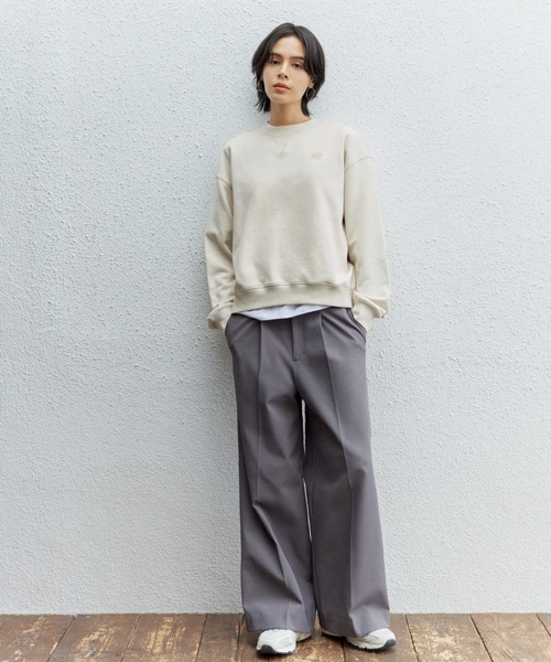 emmi（エミ）の「【emmi atelier】アジャストウエストセミワイドスラックス（スラックス・レディース・ピンク/ブラック/グレー・0/1）」の4枚目の写真