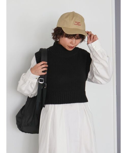 Ungrid（アングリッド）の「バックレースアップニットセットワンピース（ワンピース・レディース・ブラック/アイボリー/グリーン・FREE）」の17枚目の写真