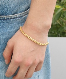 GILD（ギルド）の「GILD ギルド / Morphing wide chain bracelet モーフィングワイド チェーンシルバー925ブレスレット / G201-BR04 (LONG)（ブレスレット）」