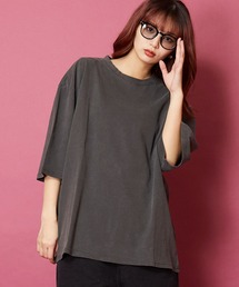 ヴィンテージライク 古着風 綿100％ピグメント加工Tシャツ