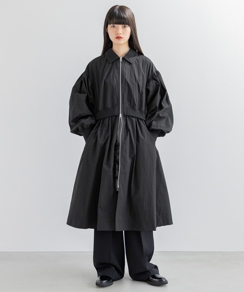 yuw（ユウ）の「ペプラムロングブルゾン 996088（ブルゾン・レディース・ブラック/グレー・FREE）」の7枚目の写真