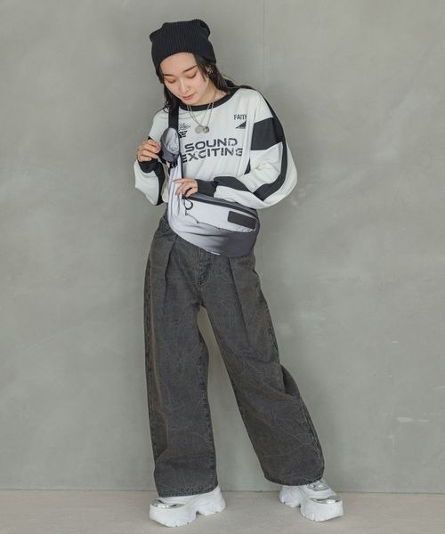 JEANASIS（ジーナシス）の「リフレクタージェットウエストBAG/996679（ボディバッグ/ウエストポーチ・レディース・グレー系その他/ホワイト系その他・FREE）」の8枚目の写真