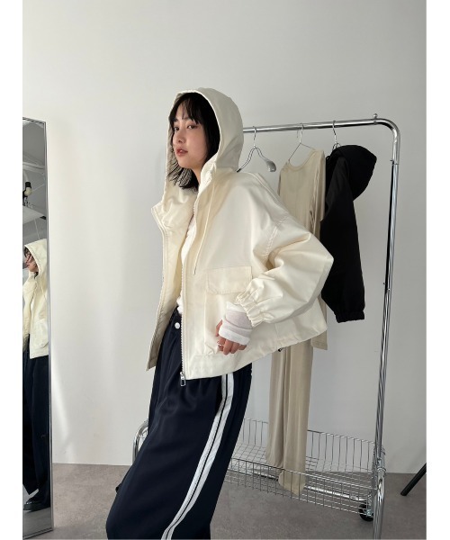 ナイロンフーディーブルゾン（ナイロンジャケット）｜HANNE（アン）の