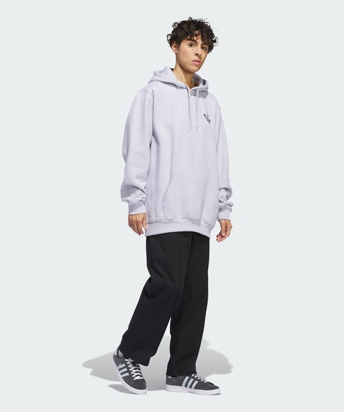 adidas（アディダス）の「ヘンリー・ジョーンズ グラフィックパーカー / アディダスオリジナルス adidas Originals（スウェット・メンズ・グレー/ブルー・MEDIUM/SMALL/XX-LARGE/X-LARGE/3XL/X-SMALL/LARGE）」の7枚目の写真