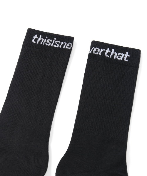 thisisneverthat（ディスイズネバーザット）の「SP-Logo Socks 3Pack（ソックス/靴下・メンズ・ブラック/グリーン/ホワイト・M/L）」の10枚目の写真