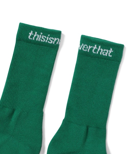 thisisneverthat（ディスイズネバーザット）の「SP-Logo Socks 3Pack（ソックス/靴下・メンズ・ブラック/グリーン/ホワイト・M/L）」の15枚目の写真