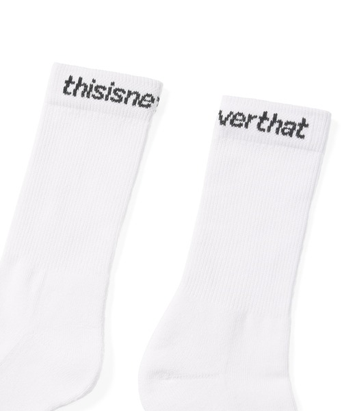 thisisneverthat（ディスイズネバーザット）の「SP-Logo Socks 3Pack（ソックス/靴下・メンズ・ブラック/グリーン/ホワイト・M/L）」の5枚目の写真