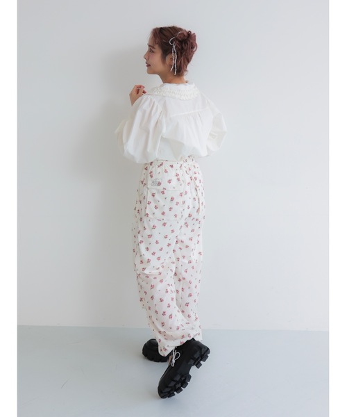 セール】flower cargo pants（カーゴパンツ）｜jumelle