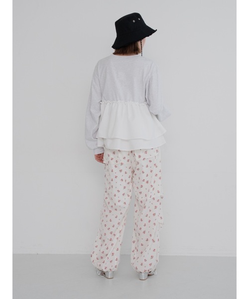 JUMELLE(ジュメロ)の「flower cargo pants(カーゴパンツ・レディース・ホワイト・MEDIUM/SMALL)」の9枚目の写真