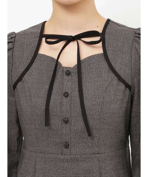 EATME(イートミー)の「デコルテリボンワンピース(ワンピース・レディース・ブラック・FREE)」の7枚目の写真