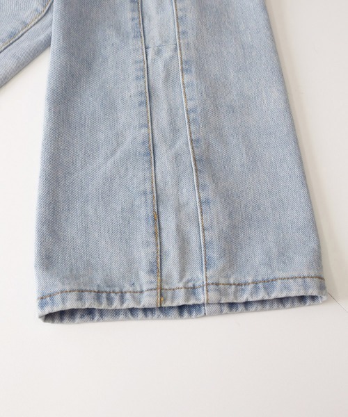 Miniministore(ミニミニストア)の「ストレートデニムパンツ ハイウエスト美脚(デニムパンツ・レディース・サックスブルー/インディゴブルー・L/S/XL/M)」の22枚目の写真