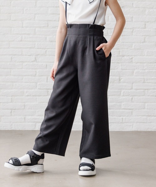 GLOBAL WORK(グローバルワーク)の「サラサラ快適サス付きパンツ/996535(その他パンツ・キッズ・モカ/ブラック/カーキ/アイボリー・130cm/120cm/150cm/140cm/170cm/160cm)」の2枚目の写真