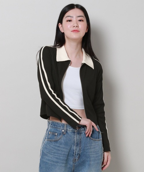 3.3 Field Trip (3.3フィールドトリップ)の「3.3 Field Trip/ラインZIP 2100061(Tシャツ/カットソー・レディース・ブラック/アイボリー・FREE)」の13枚目の写真