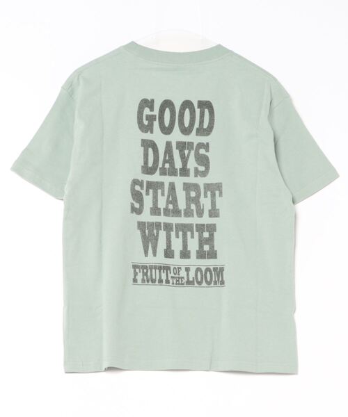FRUIT OF THE LOOM(フルーツオブザルーム)の「FRUIT OF THE LOOM/フルーツオブザルーム FTL×PEANUTS 表ピーチ起毛T-a(Tシャツ/カットソー・メンズ・アイボリー/サックスブルー・L/M/S)」の12枚目の写真