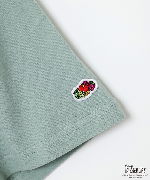 FRUIT OF THE LOOM(フルーツオブザルーム)の「FRUIT OF THE LOOM/フルーツオブザルーム FTL×PEANUTS 表ピーチ起毛T-a(Tシャツ/カットソー・メンズ・アイボリー/サックスブルー・L/M/S)」の10枚目の写真