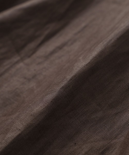 NANO universe（ナノユニバース）の「リネンシアージャケット(セットアップ可)（テーラードジャケット・レディース・オフホワイト/ブラウン/イエロー・S/M）」の12枚目の写真