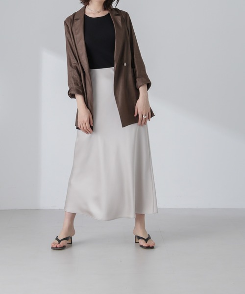 セール】リネンシアージャケット(セットアップ可)（テーラード