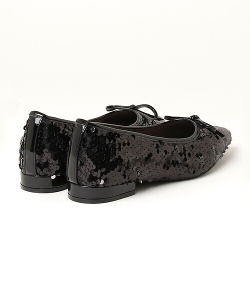 fredy emue（フレディエミュ）の「スパンコールポイントトゥフラットシューズ（バレエシューズ・レディース・シルバー/ブラック・S/M/L）」の11枚目の写真