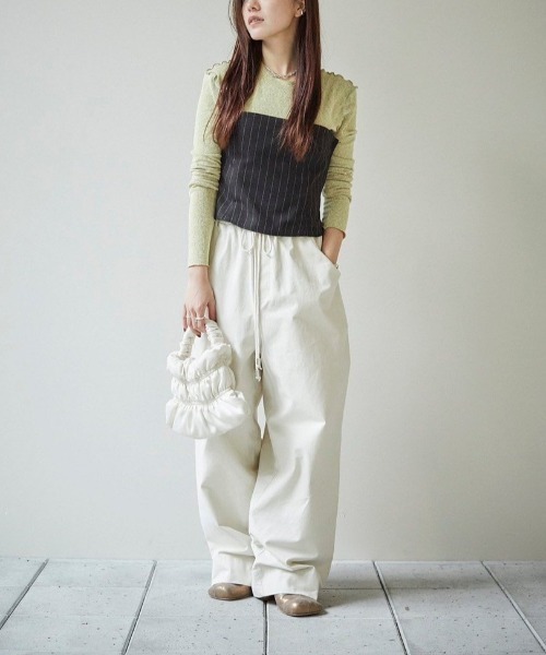 TODAYFUL◆Compact Rib Tops/袖カットソー/FREE/コットン/GRY/12420608 TODAYFUL（トゥデイフル）の「TODAYFUL Compact Rib Tops