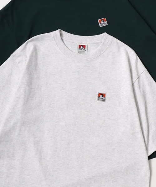 BEN DAVIS(ベンデイビス)の「BEN DAVIS/ベンデイビス BEN'S LABEL BIG TEE/オーバーサイズ ロゴ ワンポイント刺繍 半袖Tシャツ/レディース メンズ(Tシャツ/カットソー・メンズ・ブラック/ダークグリーン/オートミール/チャコール/マスタード/ダークブルー/パープル/ホワイト・M/L/XL)」の4枚目の写真