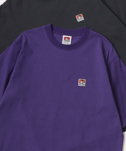 BEN DAVIS(ベンデイビス)の「BEN DAVIS/ベンデイビス BEN'S LABEL BIG TEE/オーバーサイズ ロゴ ワンポイント刺繍 半袖Tシャツ/レディース メンズ(Tシャツ/カットソー・メンズ・ブラック/ダークグリーン/オートミール/チャコール/マスタード/ダークブルー/パープル/ホワイト・M/L/XL)」の7枚目の写真