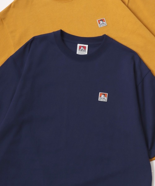 BEN DAVIS(ベンデイビス)の「BEN DAVIS/ベンデイビス BEN'S LABEL BIG TEE/オーバーサイズ ロゴ ワンポイント刺繍 半袖Tシャツ/レディース メンズ(Tシャツ/カットソー・メンズ・ブラック/ダークグリーン/オートミール/チャコール/マスタード/ダークブルー/パープル/ホワイト・M/L/XL)」の6枚目の写真