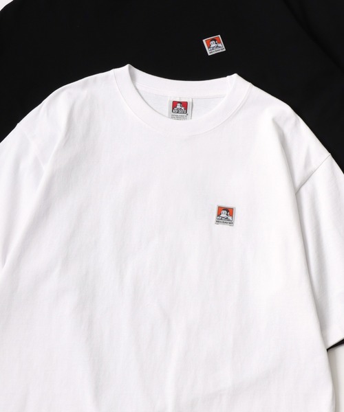 BEN DAVIS(ベンデイビス)の「BEN DAVIS/ベンデイビス BEN'S LABEL BIG TEE/オーバーサイズ ロゴ ワンポイント刺繍 半袖Tシャツ/レディース メンズ(Tシャツ/カットソー・メンズ・ブラック/ダークグリーン/オートミール/チャコール/マスタード/ダークブルー/パープル/ホワイト・M/L/XL)」の2枚目の写真