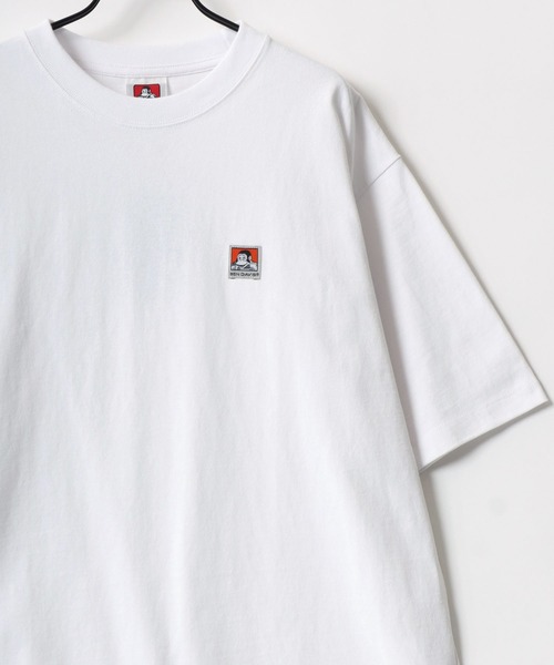 BEN DAVIS(ベンデイビス)の「BEN DAVIS/ベンデイビス BEN'S LABEL BIG TEE/オーバーサイズ ロゴ ワンポイント刺繍 半袖Tシャツ/レディース メンズ(Tシャツ/カットソー・メンズ・ブラック/ダークグリーン/オートミール/チャコール/マスタード/ダークブルー/パープル/ホワイト・M/L/XL)」の9枚目の写真