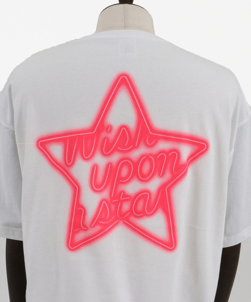 mt8929- ビッグシルエットプリントT（NEONスター）（Tシャツ