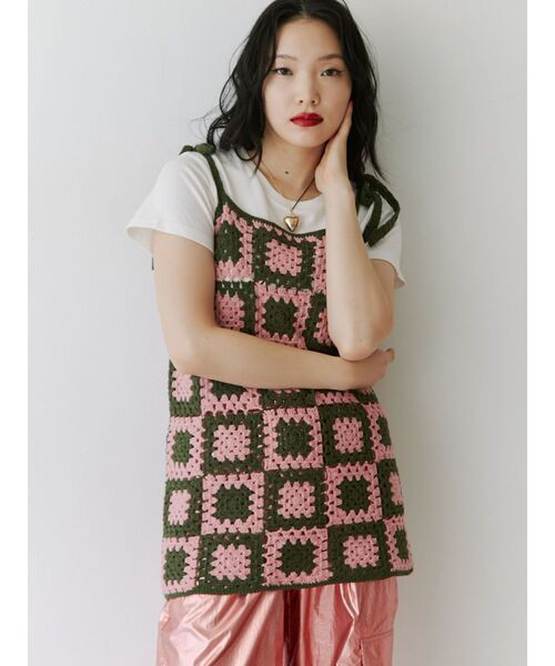 jouetie（ジュエティ）の「2トーンクロシェキャミチュニック