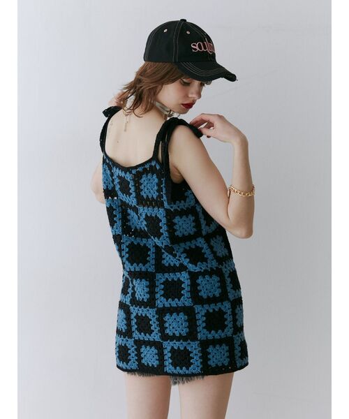 jouetie 2024 タグ付き2トーンクロシェキャミチュニック ジュエティ jouetie（ジュエティ）の「2トーンクロシェキャミチュニック