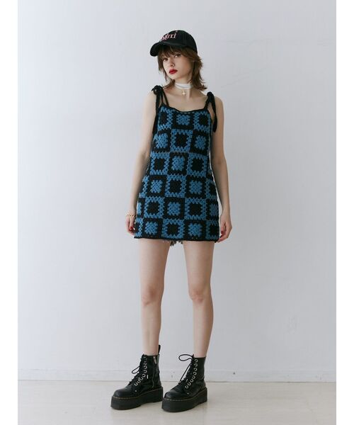 jouetie（ジュエティ）の「2トーンクロシェキャミチュニック（チュニック・レディース・カーキ/ブラック・MEDIUM）」の16枚目の写真