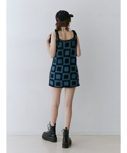 jouetie 【試着のみ】2024 タグ付き2トーンクロシェキャミチュニック jouetie 【試着のみ】2024 タグ付き2トーンクロシェキャミ