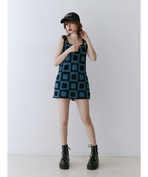 jouetie（ジュエティ）の「2トーンクロシェキャミチュニック（チュニック・レディース・カーキ/ブラック・MEDIUM）」の18枚目の写真