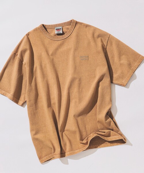 BEAMS（ビームス）の「ONEITA / Pigment Dye T-shirt（Tシャツ/カットソー・メンズ・タン/レッド/スミクロ/グリーン系その他・S/M/L/XL）」の3枚目の写真