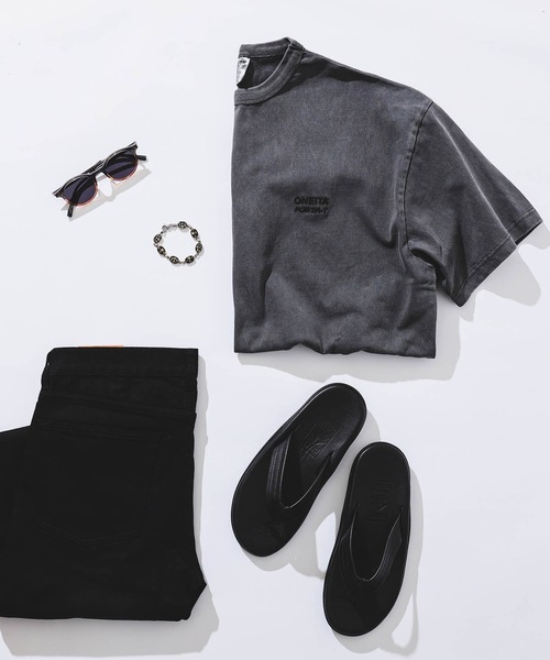 BEAMS（ビームス）の「ONEITA / Pigment Dye T-shirt（Tシャツ/カットソー・メンズ・タン/レッド/スミクロ/グリーン系その他・S/M/L/XL）」の21枚目の写真