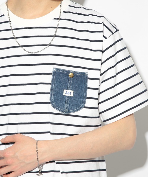 Lee(リー)の「【Lee】Demnim Pocket TEE(Tシャツ/カットソー・メンズ・ダークグレー/ホワイト/マルチ・S/M/L/XL)」の3枚目の写真