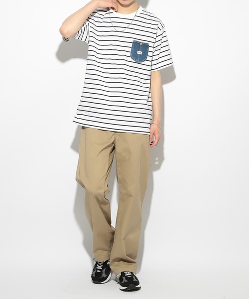 Lee(リー)の「【Lee】Demnim Pocket TEE(Tシャツ/カットソー・メンズ・ダークグレー/ホワイト/マルチ・S/M/L/XL)」の15枚目の写真