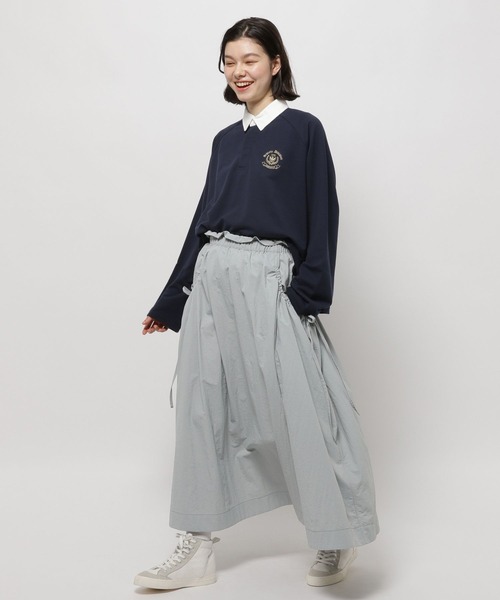 niko and...（ニコアンド）の「ポケットギャザースカート（スカート・レディース・グレー/アイボリー/チャコール・LARGE/MEDIUM）」の12枚目の写真