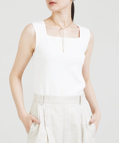 Diner B RIB CROP タンクトップ（タンクトップ）｜Deuxieme