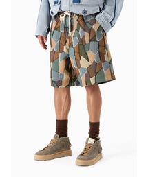 EMPORIO ARMANI | 【エンポリオ アルマーニ】Emporio Armani Sustainability Values Capsule Collection ドローストリング付きバミューダパンツ オーガニック ジャカードゴブランファブリック(その他パンツ)