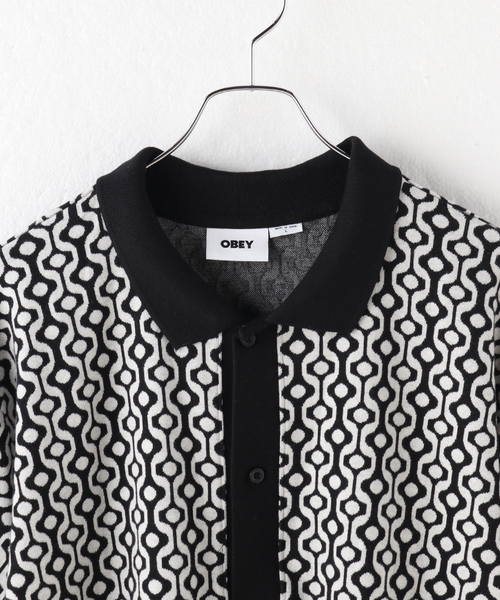 B.C STOCK(ベーセーストック)の「【OBEY / オベイ】 TESTAMENT BUTTON FRONT PL SS(ポロシャツ・メンズ・ブラック・LARGE/MEDIUM)」の15枚目の写真